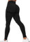 Yaavii Damen Sport Leggings Lange Blickdicht Yoga Leggings Figurformende Sporthose Yogahose Fitnesshose mit Hohe Taille Bauchkontrolle Schwarz M
