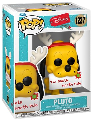 Funko Pop! Disney: Holiday - Pluto - Vinyl-Sammelfigur - Geschenkidee - Offizielle Handelswaren - Spielzeug Für Kinder und Erwachsene - Modellfigur Für Sammler und Display