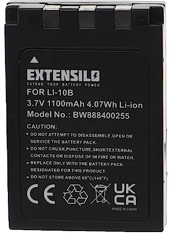 EXTENSILO Batterie Compatible avec Olympus Camedia C-760 Ultra Zoom, C-765 Ultra Zoom Appareil Photo, Reflex numérique (1100mAh, 3,7V, Li-ION)