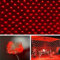 3x2m All'aperto Rete di Luci 8 Modalità Impermeabili Natale Tenda Fata Luci Nette Per Feste Compleanni Matrimoni Natale Halloween Giardino Rete Luminosa (Rosso)