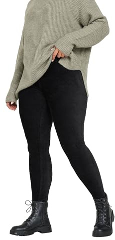 Yours Curve Cord Stretch Leggings - Women's - Plus Size Curve