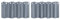 PiccoCasa 2er Set Vorhang Blickdicht Gardinen mit Ösen Verdunkelungsvorhang Kurz Scheibengardine Bistrogardine Modern für Küche Büros Wohnzimmer Schlafzimmer Grau 38H×132B cm