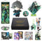 MOTAO Genshin Impact Box Al Haitham Merch Set - Puppe, Poster, Kissenbezug, Standfigur, Armband, Abzeichen, Schlüsselanhänger, Kartenhülle, 30 Lomo Karten, 50 Aufkleber (Al Haitham)