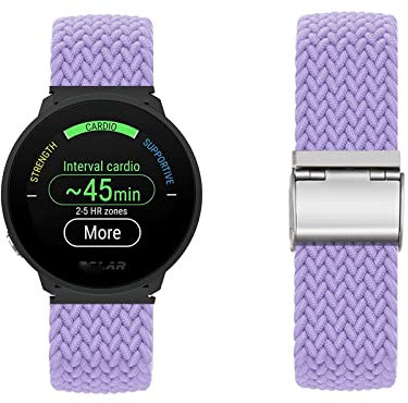 KARYOU Armband für Polar Unite Armband Nylon Geflochtenes Uhrenarmband Ersatz Sport Einstellbares mit Polar Unite Armbänder Verstellbares mit Polar Unite Armband (X,Polar Unite)