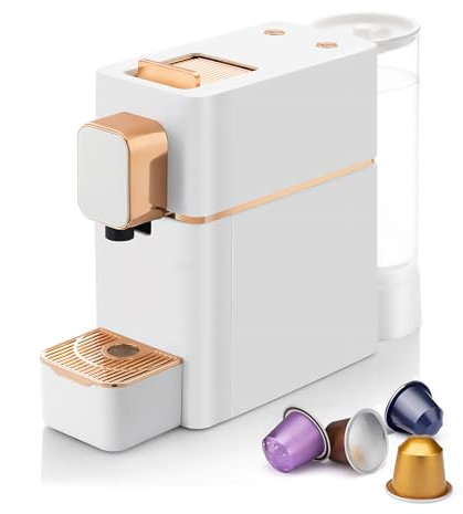 Machine à expresso pour capsules de café compatible avec la machine Nespresso OriginalLine, machine à expresso pour Nespresso OriginalLine, Bestpresso Capsules de café Peet's Espresso plus (blanc)
