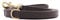 William Walker Leder Hundeleine braun – 3-Fach verstellbar (XXS/XS) | 230 cm Länge | 1,5 cm Breite | Für kleine Hunde | Rindsleder & Messing | Handgemacht & leicht