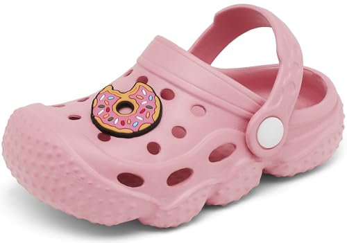 INMINPIN Unisex Bambini Zoccoli Ragazzi Ragazze Bambino Sandali da Giardino Estivi Ciabatte Scarpe Mare Spiaggia Piscina,Rosa,34 EU= Fabbricante 35