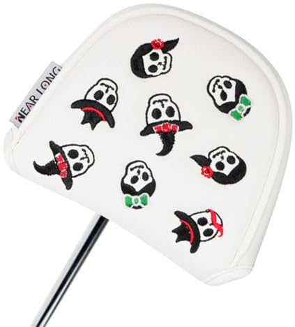 Golf Stick Headgear | Skull Embroidery Golf Head , Golf Pitcher Head , Magnetic Closure Iron Head , Golf Stick