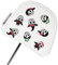 Golf Stick Headgear | Skull Embroidery Golf Head , Golf Pitcher Head , Magnetic Closure Iron Head , Golf Stick