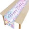 YOUYIKE Meerjungfrau Tischläufer Geburtstag, 180 x 35 cm Happy Birthday Tischdecke Kindergeburtstag, Geburtstag Party Dekoration, Tischdeko Geburtstag für Tischläufer Geburtstag Mädchen