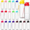 Mifoci 20 Pieces Water Bottle Bulk 17 oz Plastic Water Bottles Bulk Gym Sports Adults Reusable Large Bottles with Leak Proof Flip Top for Party Outdoor(Assorted Color)