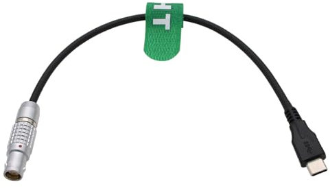 HangTon USB-C Power Control Kabel für DJI RS4 RS3 Pro RS2 zu Video Transmitter Transmission Master Wheels, USB Typ-C zu 6 Pin 4+2 Female 30cm