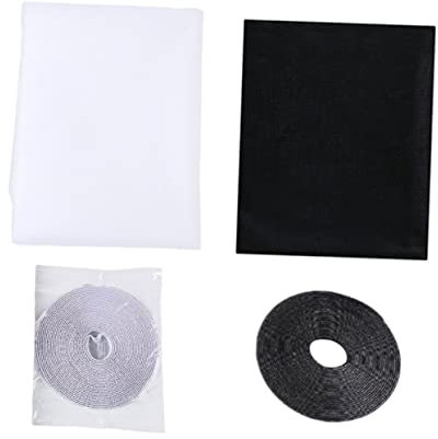 Yardenfun Lot de 2 Filets de Fenêtre en Nylon Auto-adhésifs sans Bavures Faciles à Assembler Forte Viscosité