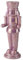 Gift Company Schiaccianoci, Kerzenhalter, Nussknacker, H20,2cm, Rainbow violett, 7x20,2x6,3cm