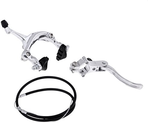 Wdfnexalai Road Bike Bicycle Cycling U Brake Caliper Bracket Front/Rear Front Silver