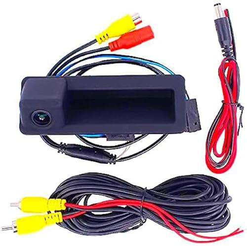 Rückfahrkamera mit Warnung für BMW, 1080P 170° HD AHD Rückfahrkamera, Rückfahrkamera, Griff Taste Kit, für BMW E60 E61 E82 E88 E90 E91 E92 E93 X5 E70 X6 E71 E72 X1 E8 4 Stk