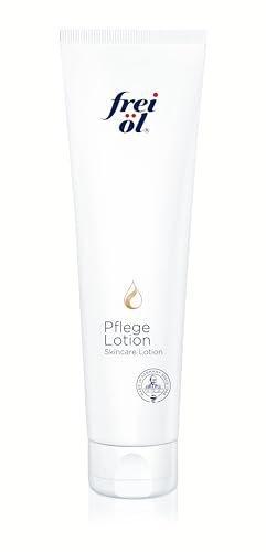frei öl PflegeLotion 150 ml | schnell einziehende Körperlotion mit Vitamin A & E | Reduziert Pigmentflecken, Narben & Dehnungsstreifen sichtbar | Feuchtigkeitsspendende Pflege für trockene Haut
