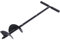 YiAndeli Hand Post Hole Auger, Manual Earth Garden Auger Hole Digger Drill Bit, Auger Planter Fence Garden Auger for Planting Trees, Seedlings, Deep Cultivating Black,1