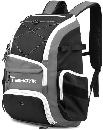 TAIHOYIN Sac à Dos de Sport pour Homme 35L Sac à Dos pour la Natation, Le Gymnase, Le Sport et Les Loisirs Imperméable avec Compartiment à Chaussures et Poche pour Affaires Mouillées