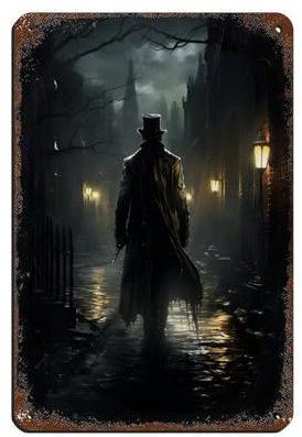 Jack The Ripper Blechschild, Vintage, Metall, Pub, Club, Café, Bar, Zuhause, Wandkunst, Dekoration, Poster, Retro, 20 x 30 cm
