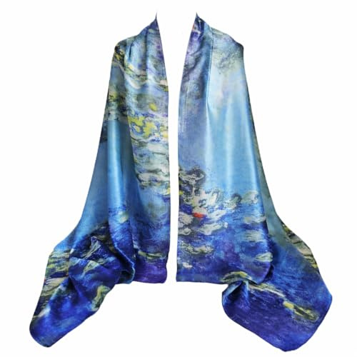 FashLuxe 100% Silk Scarf for Women – Luxury Soft Touch Lightweight All-Season Wrap Shawl – Size 180cm x 90cm – Birthday Gift for Women, Christmas Gift, Mother's Day