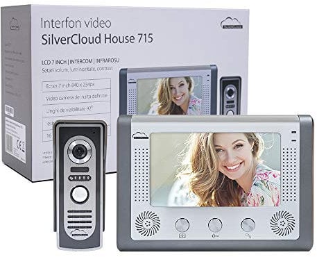Vídeo Puerta teléfono Timbre Silvercloud casa 715 7 Pantalla LCD de comunicación de