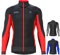 FDX Men’s Thermodream Winter Cycling Jersey Long Sleeve, Water Resistant, Windproof, Thermal, Lightweight, Warm Super Roubaix Fabric, Cycle Top, Bicycle Riding Sports MTB Clothing (Red M)