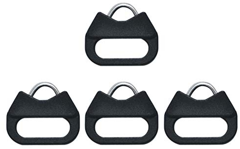 VKO Lug Ring Camera Strap Triangle Split Ring Hook + Plastic Cap for D-SLR Rangefinder Mirrorless Camera W/Round Eyelet(2 Pair)