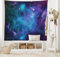 ABAKUHAUS Weltraum Wandteppich und Tagesdecke, Galaxy Stars in Space, aus Weiches Mikrofaser Stoff Wand Dekoration Für Schlafzimmer, 230 x 140 cm, Marineblau Lila