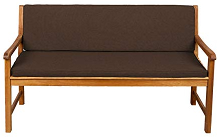 Gutekissen® Bankauflage Terrassen-Rasenbank oder Schaukel Gartenmöbel FK5 (120x40x50, Braun)