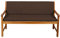 Gutekissen® Bankauflage Terrassen-Rasenbank oder Schaukel Gartenmöbel FK5 (120x40x50, Braun)