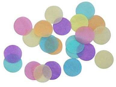 Amscan 9904547 - Konfetti Pastel Rainbow, Papier, 15 g, bunt, Streudeko, Tischdekoration, Karneval, Geburtstag