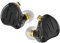 KZ ZS10 PRO X HiFi IEM aggiornate 1DD+4BA driver ibrido HiFi in Ear Auricolari con lega Faceplace cavo staccabile per musicisti audiofili DJ Stage (nero, senza microfono)