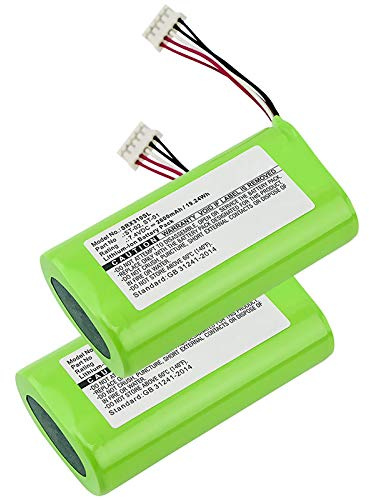 CELLONIC 2X Batterie Compatible avec Sony SRS-X3, SRS-XB2, ST-01 | 2600mAh, 7.4V, Lithium Ion pour Sony SRS-XB20