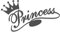 Decus Prinzessin Krone L 0285 (grau) // Sticker OEM JDM Style Aufkleber