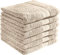 REDBEST Handtuchset, Frottierset 6er-Pack Chicago beige Größe 50x80 cm - saugstark, strapazierfähig, ideal für Reisen, Sport (weitere Farben)