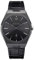 Kistanio Milano Herrenuhr mit Echtlederarmband 10ATM Saphirglas Gunmetal Schwarz GM-BK-L-BK
