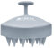 HEETA Kopfhaut Massagebürste für Nasses und Trockenes Haar Sanft Kopfmassage Bürste, Shampoo Haarbürste mit Weichem Silikonkopf für Peeling und Kopfmassage-Himmelgrau