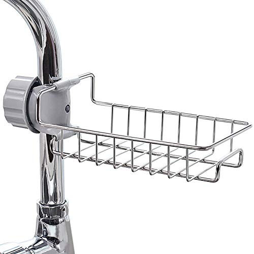 Edelstahl Waschbecken Hängen Lagerregal Halter Wasserhahn Clip Bad Küche Geschirrtuch Clip Regal Abfluss Trocken Handtuch Organizer, Splitter