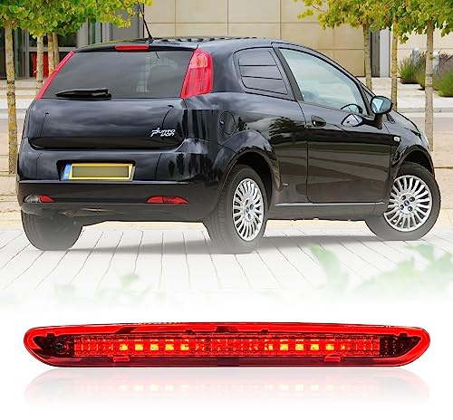 njssjd Rotes Licht, rote LED, drittes Bremslicht, hintere hohe Halterung, für F.iat Grande Punto 05–12 Punto Evo 08–12 Punto 12–18 Abarth Grande Punto 08–12 Abarth Punto Evo 08–15