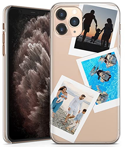 Personalised Phone Case for iPhone 6 / 6s - Clear Hard Plastic Custom Cover Collage Your Own Image Picture Individual Style Idea - Three Photo
