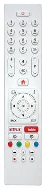 Télécommande RC43135P 30101735 pour Téléviseur AYA, EDENWOOD, ESSENTIEL B, SULPICE, TV LED ESSENTIELB 43UHD-G600 SMART TV, TV LED ESSENTIELB KEA 24 WG SMART, TV LED ESSENTIELB KEA 32 WH/G SMART ...