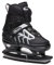 DUWIN Schlittschuhe, Jungen, Hockeyschlittschuhe, Schlittschuhe mit verstellbaren 4 Größen, für Jungen, Mädchen, Jugendliche, Männer, Frauen und Anfänger (Schwarz, L (37-40), Damen/(38-42) Herren)