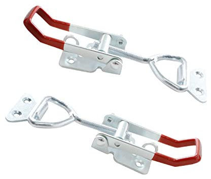 Ohamtes 2PCS Carbon Steel Style 4003, 300KG 660 lbs Clamping Force, Case Latch, Adjustable Toggle Latch Clip, Heavy Duty Toggle Clip