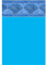 PISCINEO Liner Piscine 75/100 Bleu foncé Frise Keops 5.00 x 3.00m H1.32m