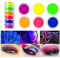 Beteligir 6 Farben Neon-Pigment-Lidschatten-Pulver, UV-Glow Blacklight Mixed Bright True Colors Lidschatten-Pigmente, Neon-Pigment-Lidschatten-Pulver für Weihnachten Gesicht Körper Make-up (01)