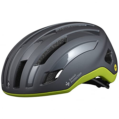 Sweet Protection Outrider MIPS Helmet Grau - Leichter komfortabler MIPS Rennradhelm, Größe S - Farbe Slate Gray Metallic