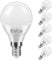 Eslas E14 LED Light Bulb Cool White, Globe Bulb SES 6W, Small Edison Screw G45 Golf Ball Bulb, 60W Incandescent Equivalent, P45 6000K 600lm, Non-dimmable, 6 Pack