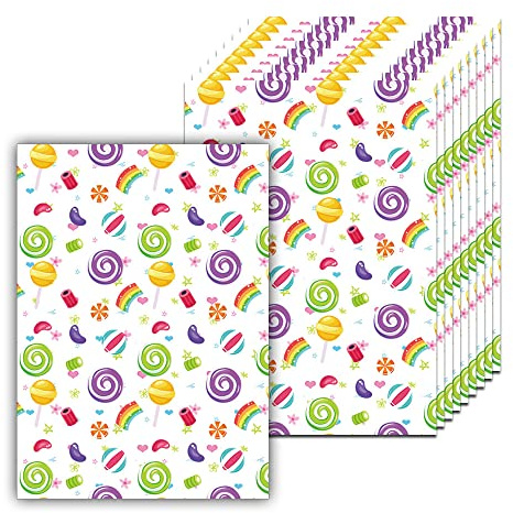 50 Stück Süßes Süßigkeiten Diamant-Malerei Freigabe Papier Dekorativ Ersatz Papier Abdeckung DIY Diamant-Malerei Zubehör Werkzeug (10cmx7cm)