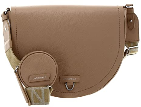 Coccinelle Blaire Ribbon Handbag Grained Leather Toasted